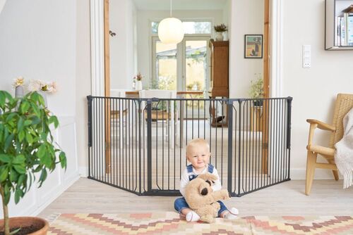 BabyDan CombiFit L Schraubgitter 90-223 cm, Schwarz