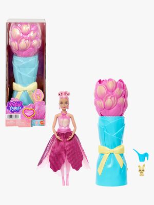 Barbie Petal Pop Flower Surprise Puppe Tulpe, Rosa