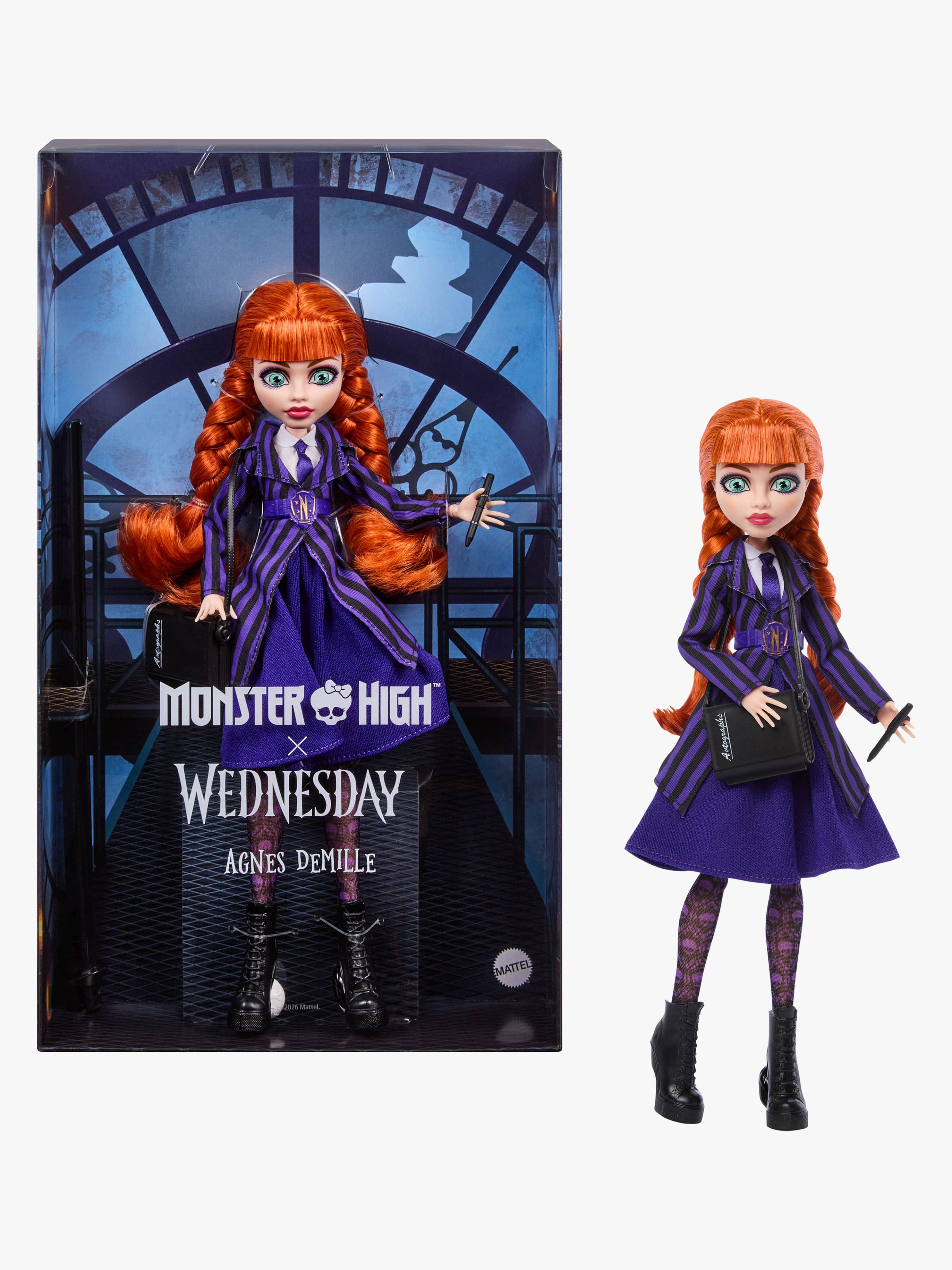 Monster High Skullector Wednesday Modepuppe Agnes