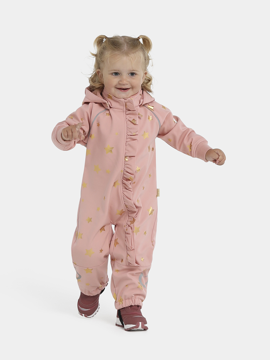 Petite Cherie Atelier Paulin Softshell-Overall, Mellow Rose, Größe 86