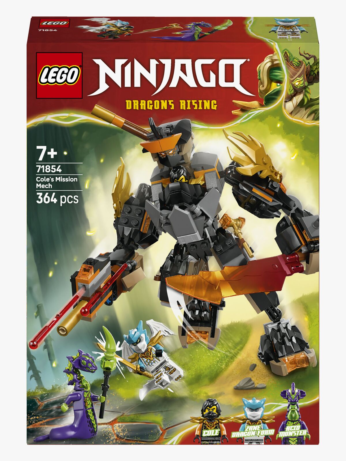 LEGO Ninjago 71854 Coles Action-Mech und Drachen-Zane