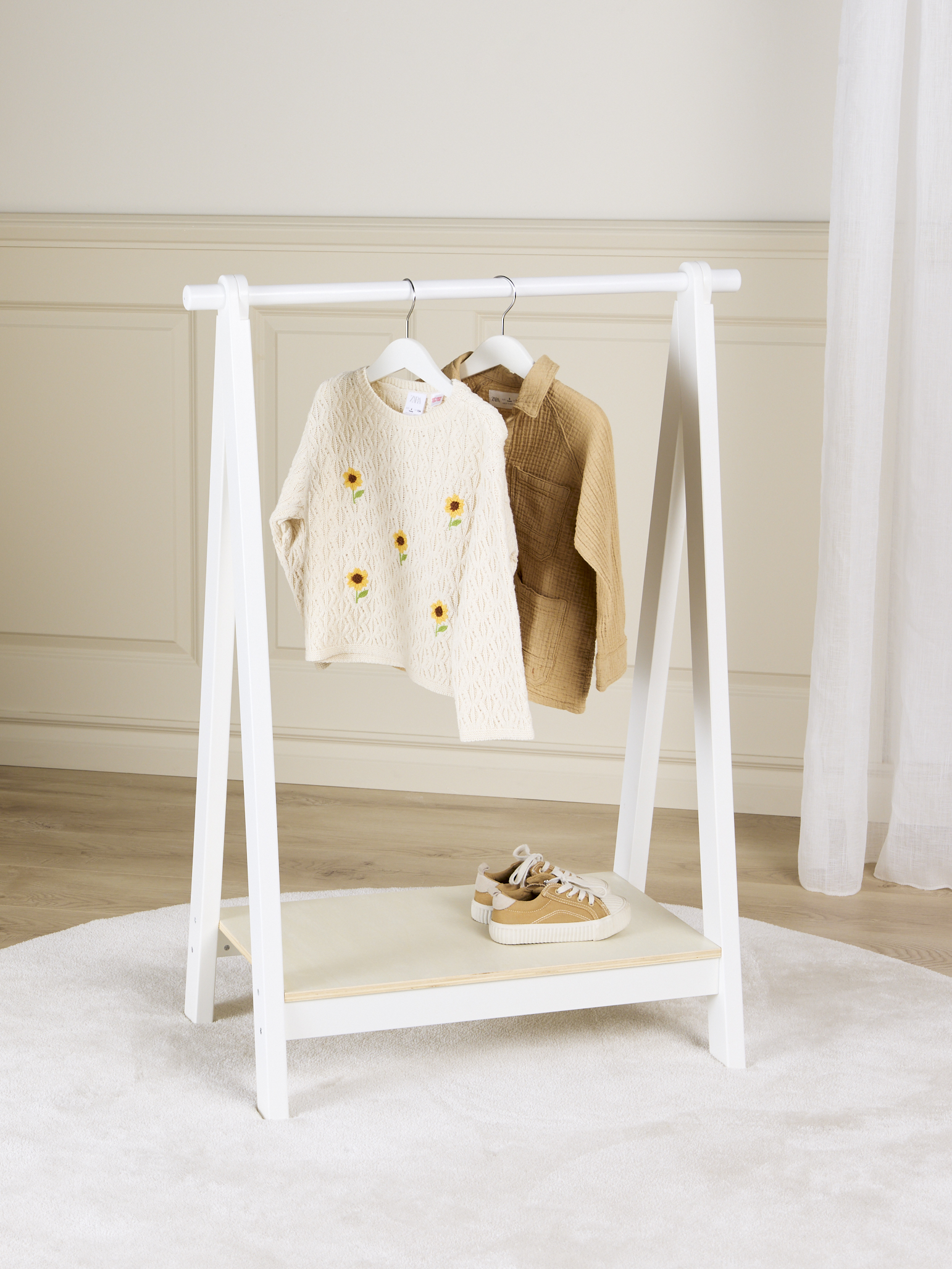 HARPER Kleiderbügel, Weiß, Kinderzimmerschrank, Kinderzimmer