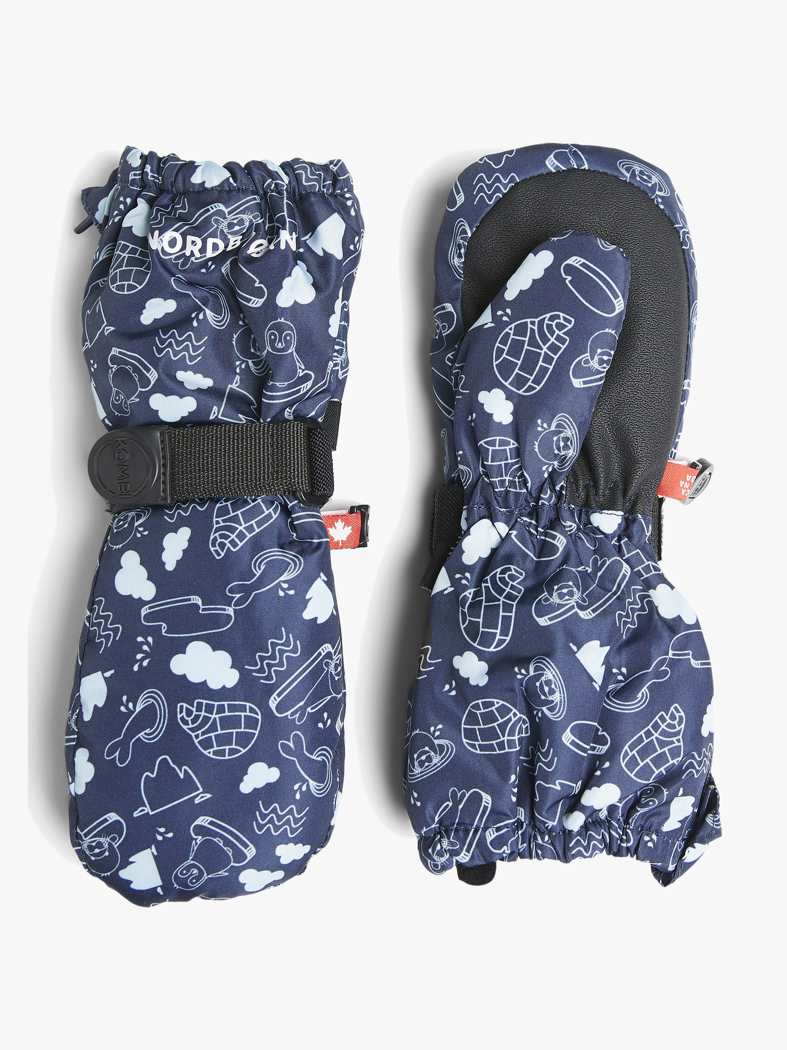 Nordbjørn Snowbird Fäustlinge, Dark Navy Pack-Ice, S