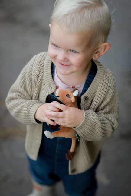 Mama Muh Beißspielzeug mit Naturkautschuk-Ring