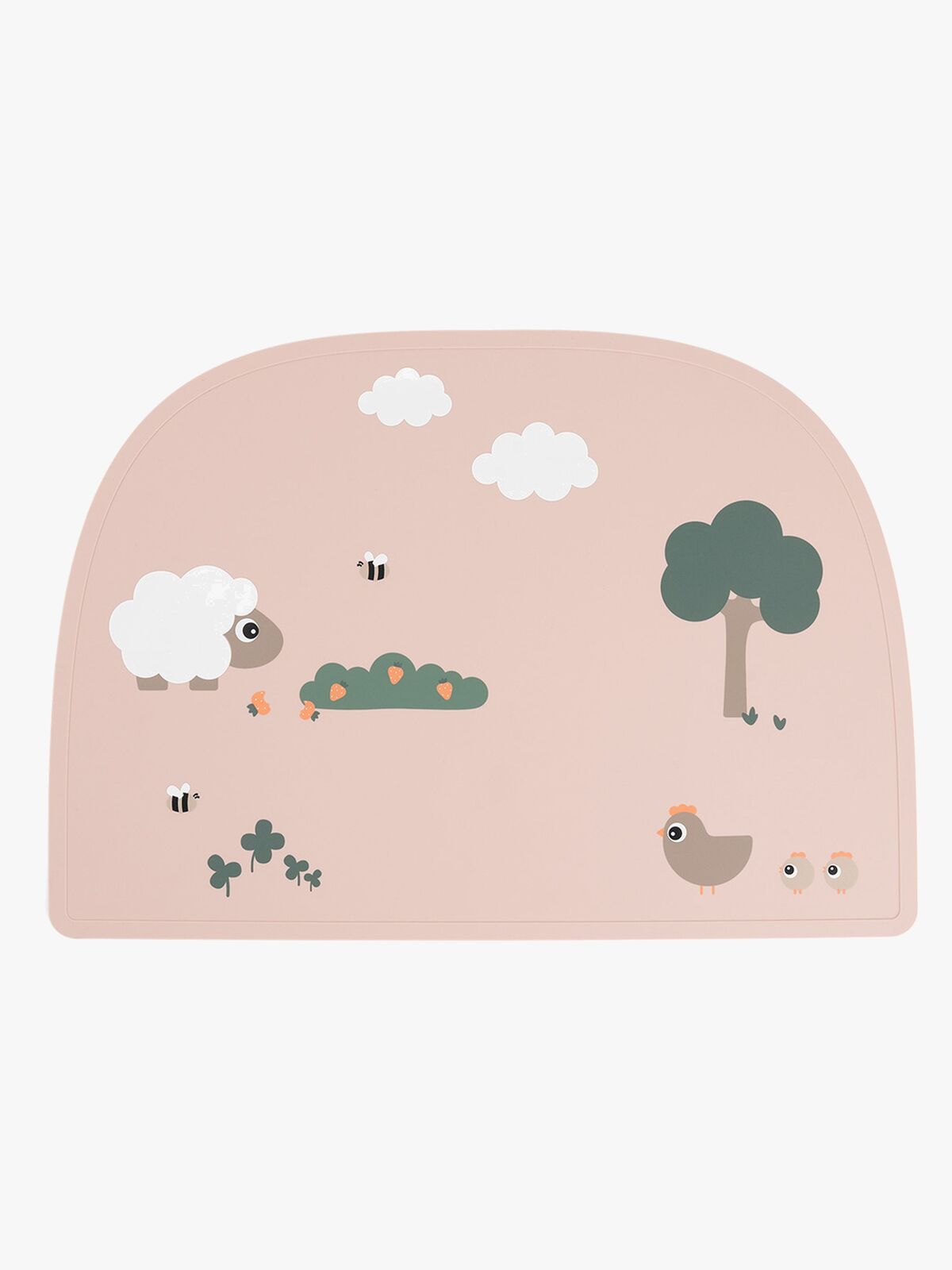 Done By Deer Tiny Farm Tischset Silikon, Powder