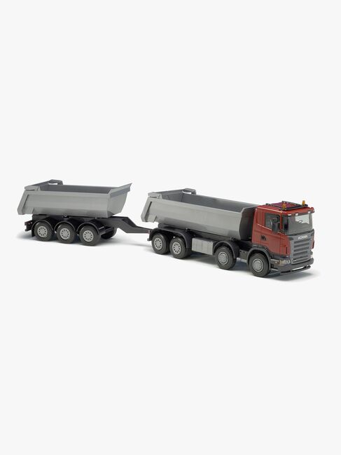 Emek Kipplaster Scania Mit Anhänger, Rot