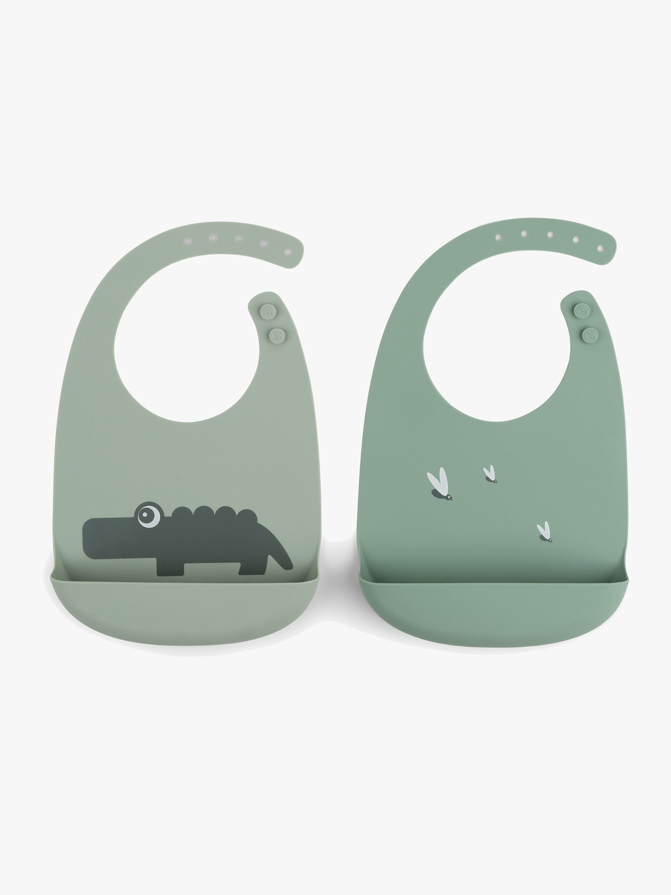 Lätzchen Silikon 2er-Pack, Green