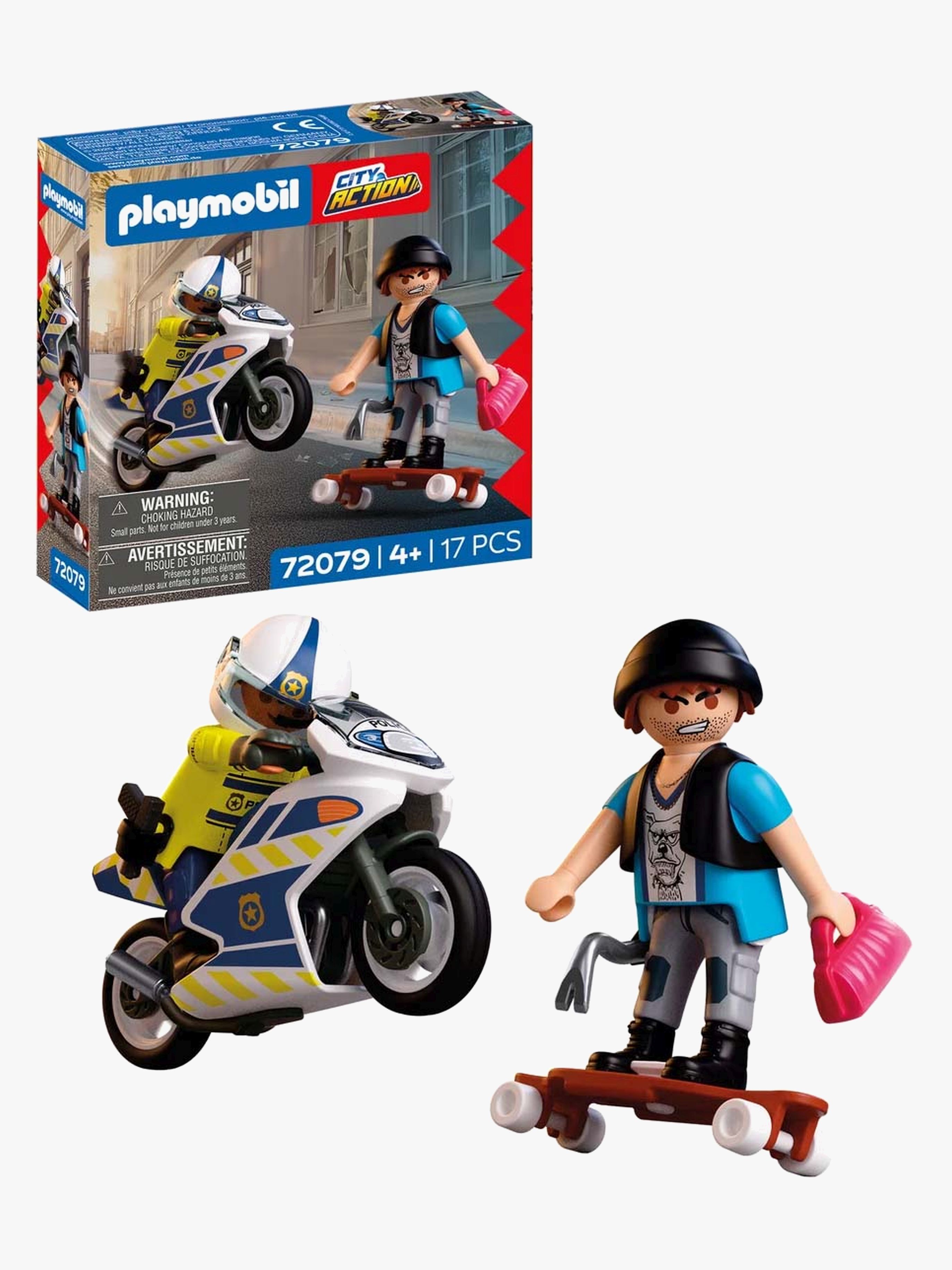 Playmobil City Action 72079 Verfolgungsjagd mit Motorrad