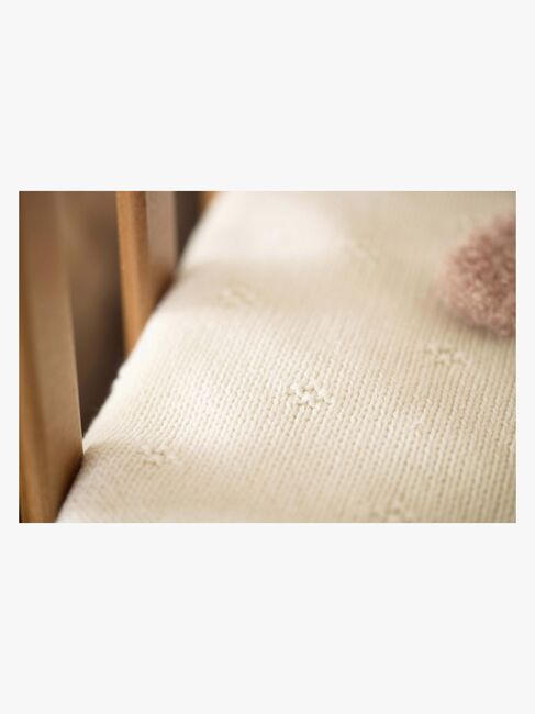 Jollein Gestrickte Decke Cozy, Ivory