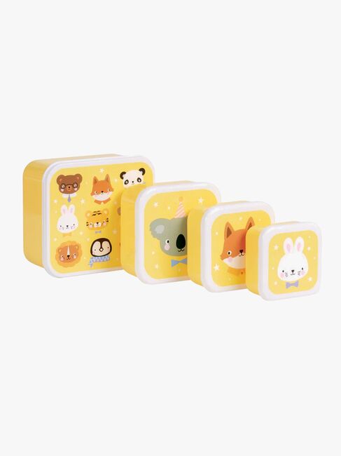 A Little Lovely Company Lunchbox-Set, Tierfreunde