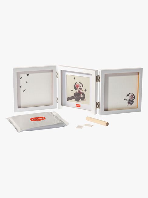 Tiny Love Babyprint Rahmen Handabdruck Doppelt, Weiß