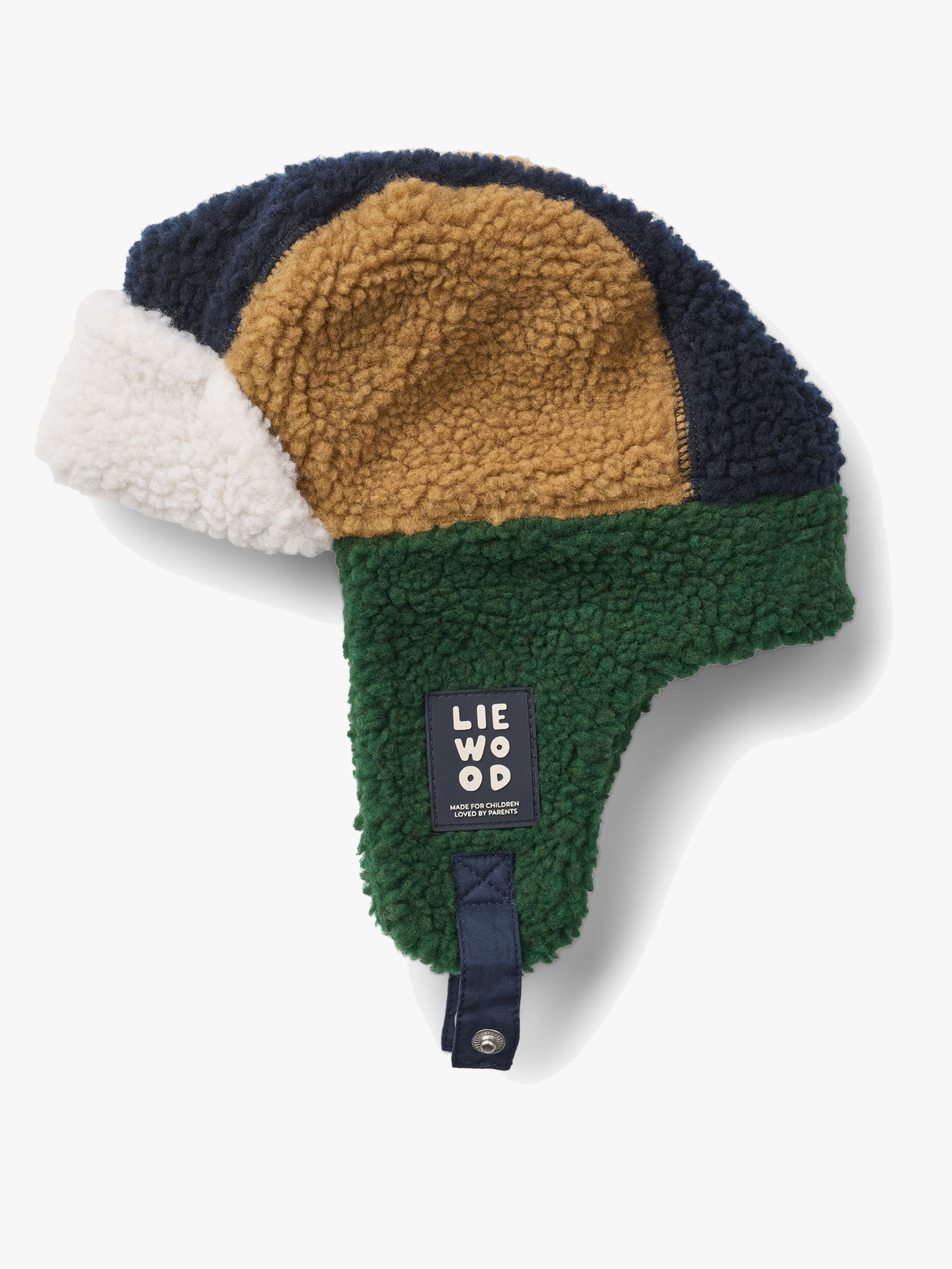 LIEWOOD Bravo Teddyfleece-Hut, Classic Navy Multi Mix, 3-4 Jahre