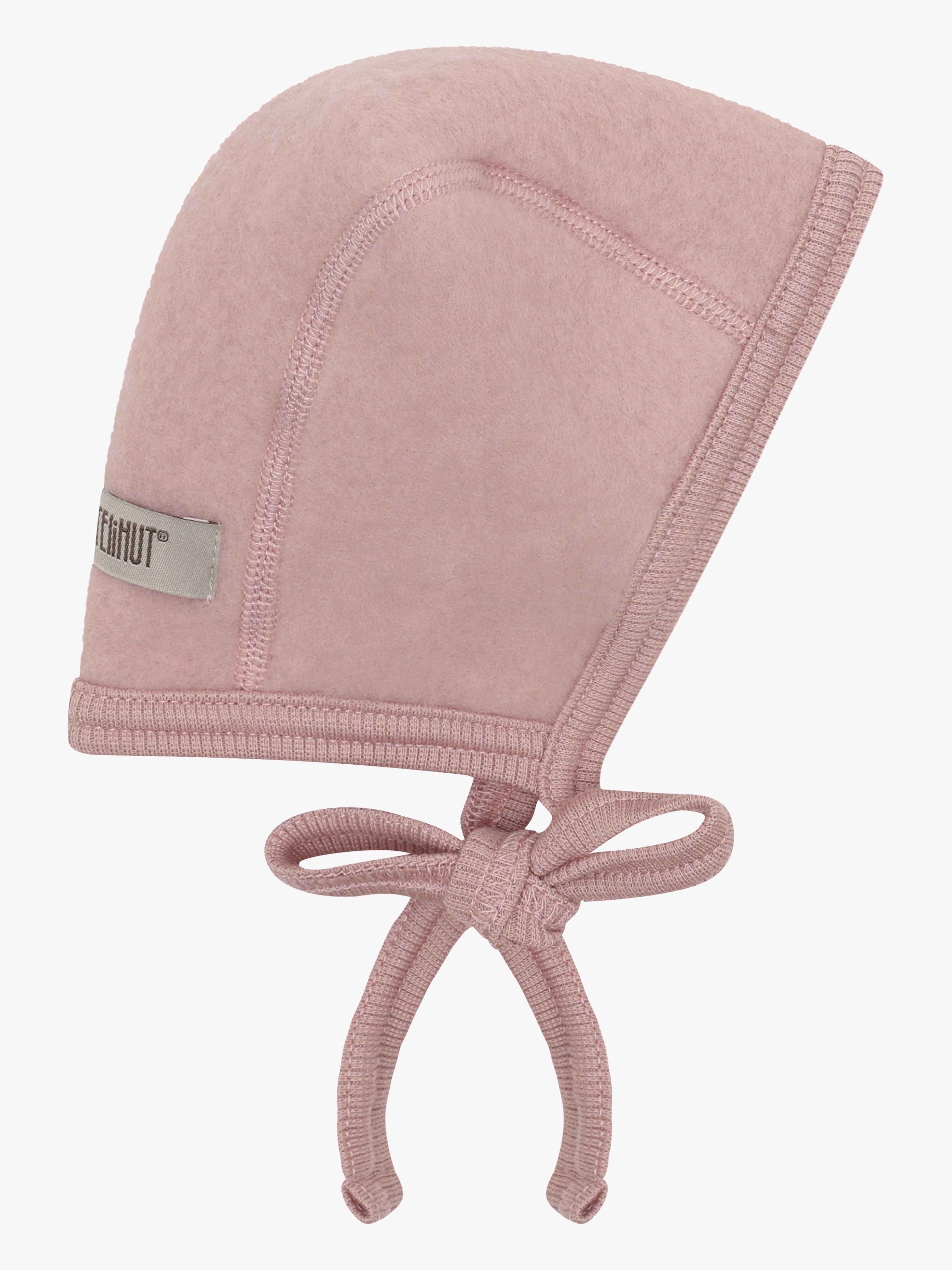 Huttelihut Baby Helmmütze Wollfleece Merino, Mahogany Rose, 48