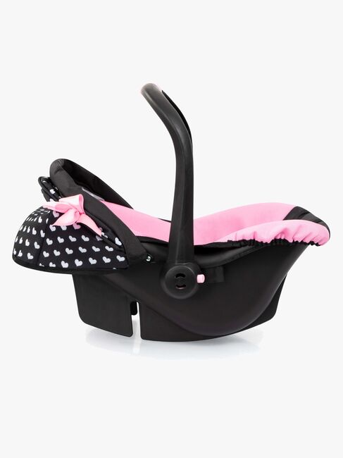 Bayer Design Kindersitz mit Verdeck, Schwarz/Rosa