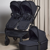 Beemoo Pro Twin 2 Geschwisterwagen inkl. Liegewanne, Coffee Black