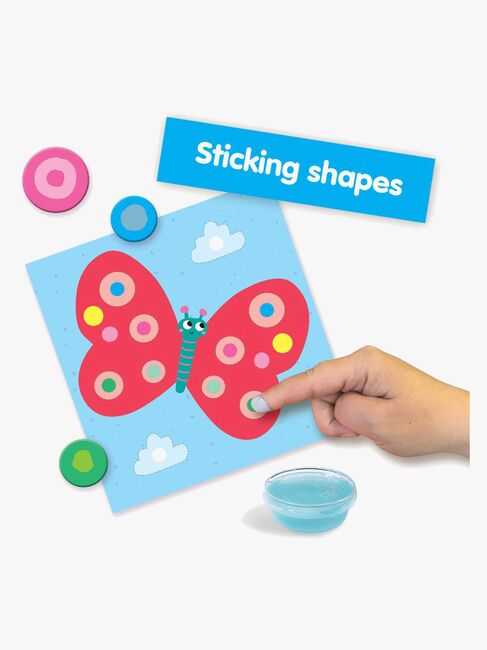 SES Creative 3-in-1 Bastelset Meine Ersten Fingerfarben Ausmalen & Formen