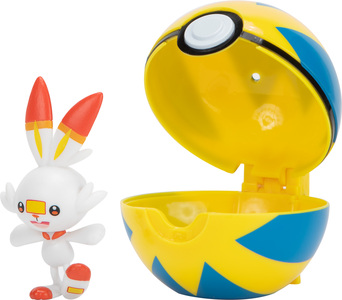 Pokémon Clip'N Go Scorbunny & Quick Ball Figurenset