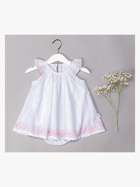 Petite Chérie Atelier Vere Kleid, White/Pink