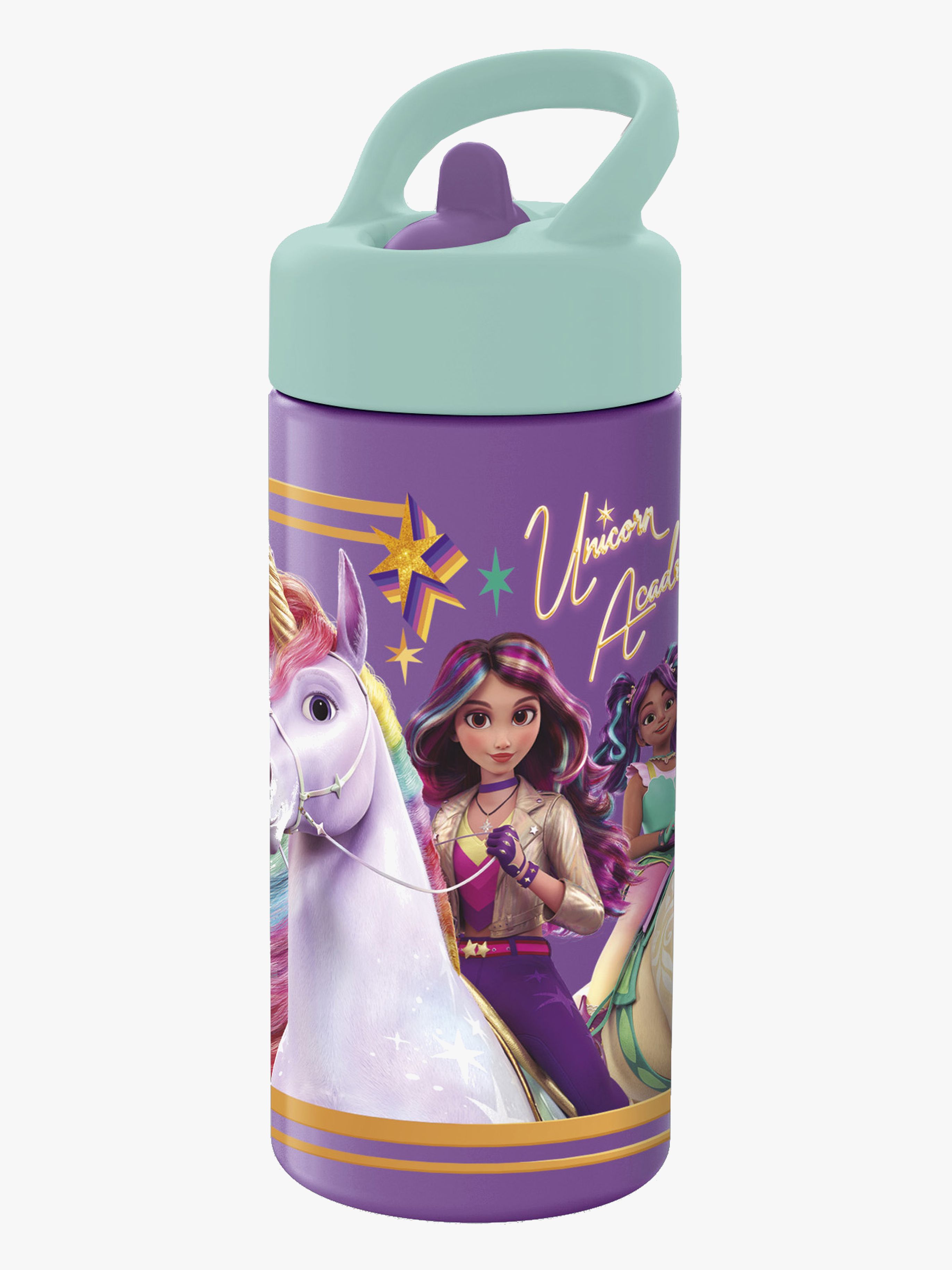 Unicorn Academy Trinkflasche 410 ml, Lila
