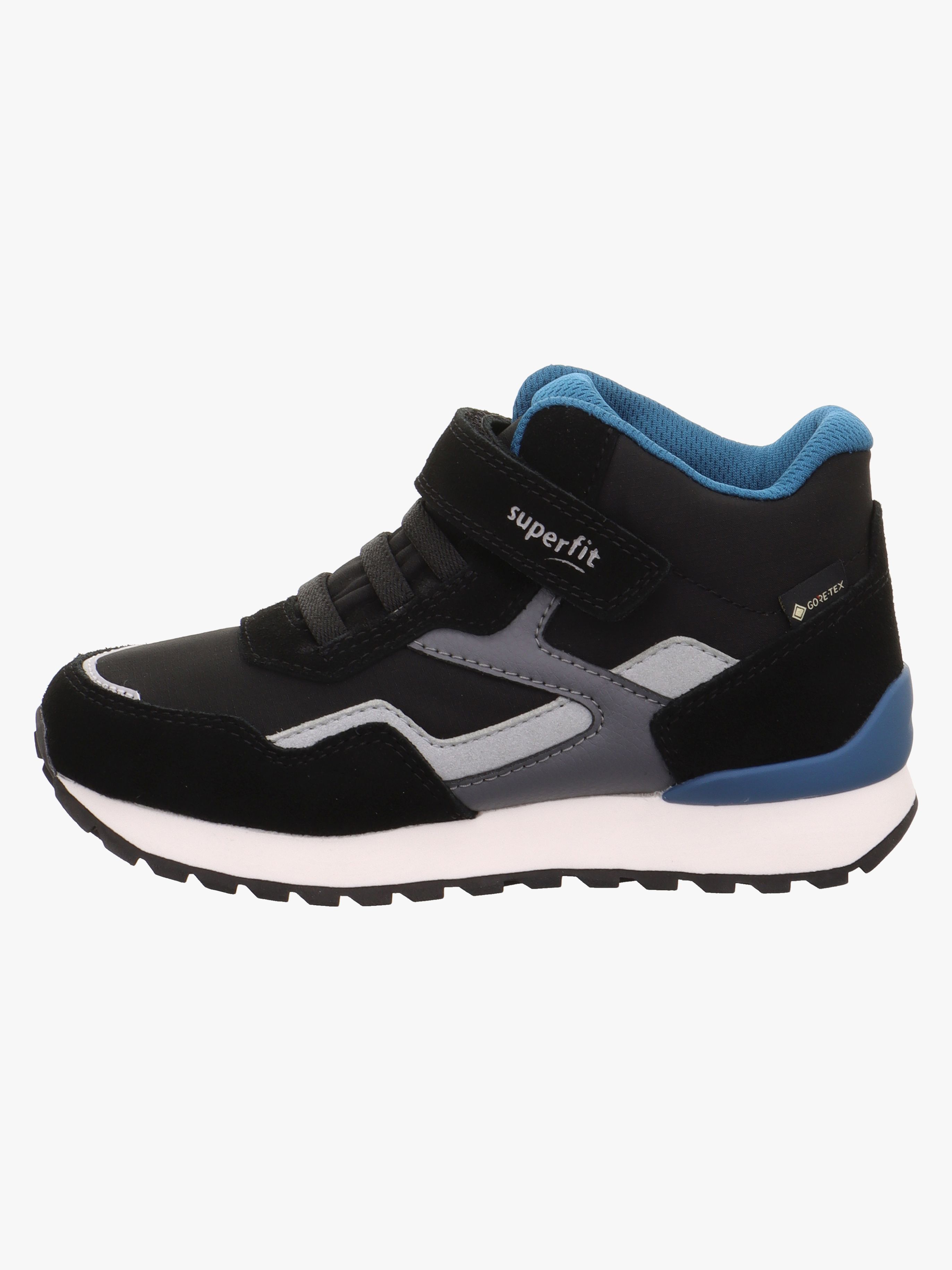 Dash Mid GTX Kinder Sneaker, Black / Blue, 26, Kinderschuhe