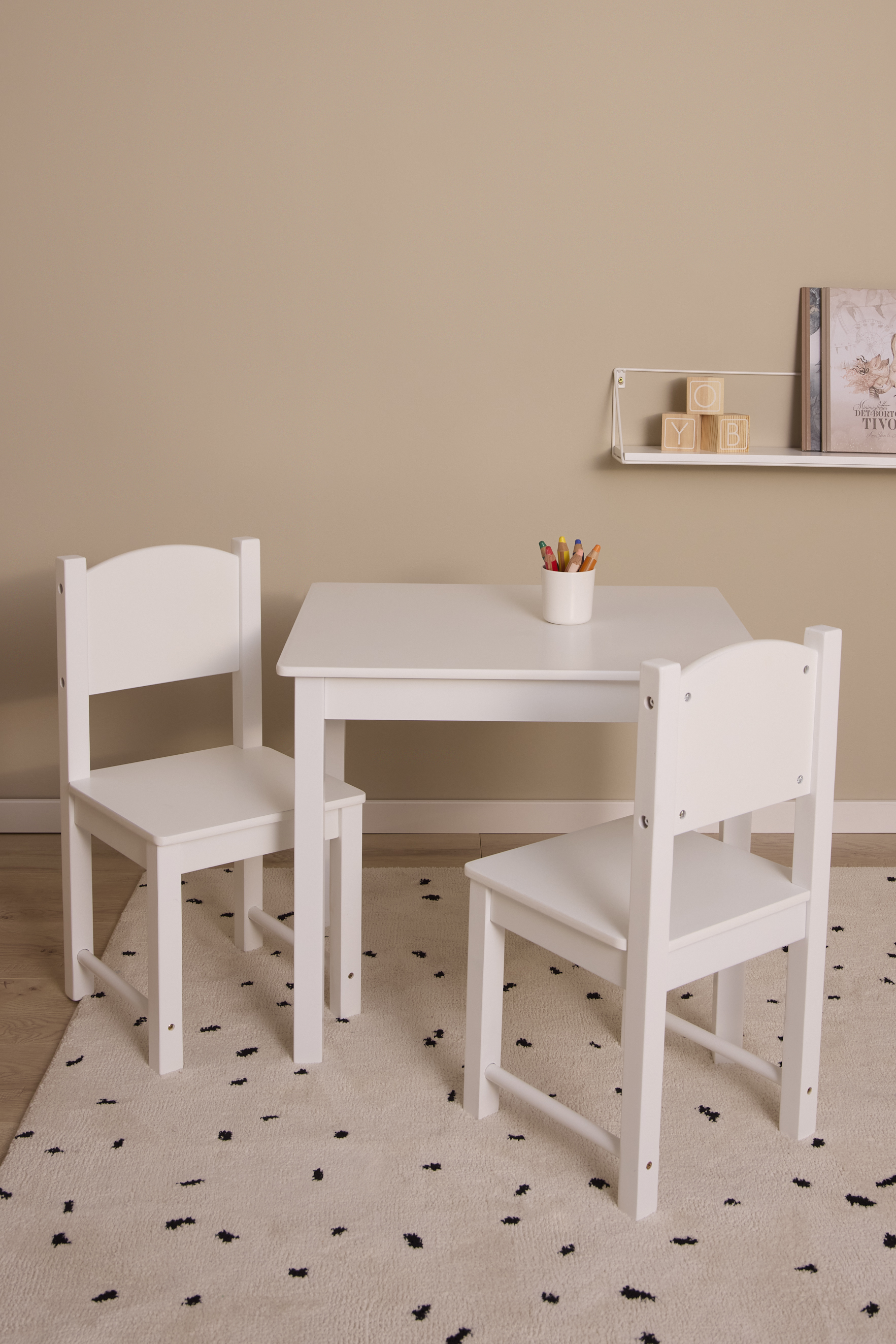 Alice & Fox ZOE Tisch und Stühle, Weiß
