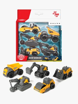 Dickie Toys Volvo Set Baustellenfahrzeug 5er-Pack