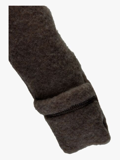 Mikk-Line Wollfilz-Jacke Baby, Dark Brown Melange