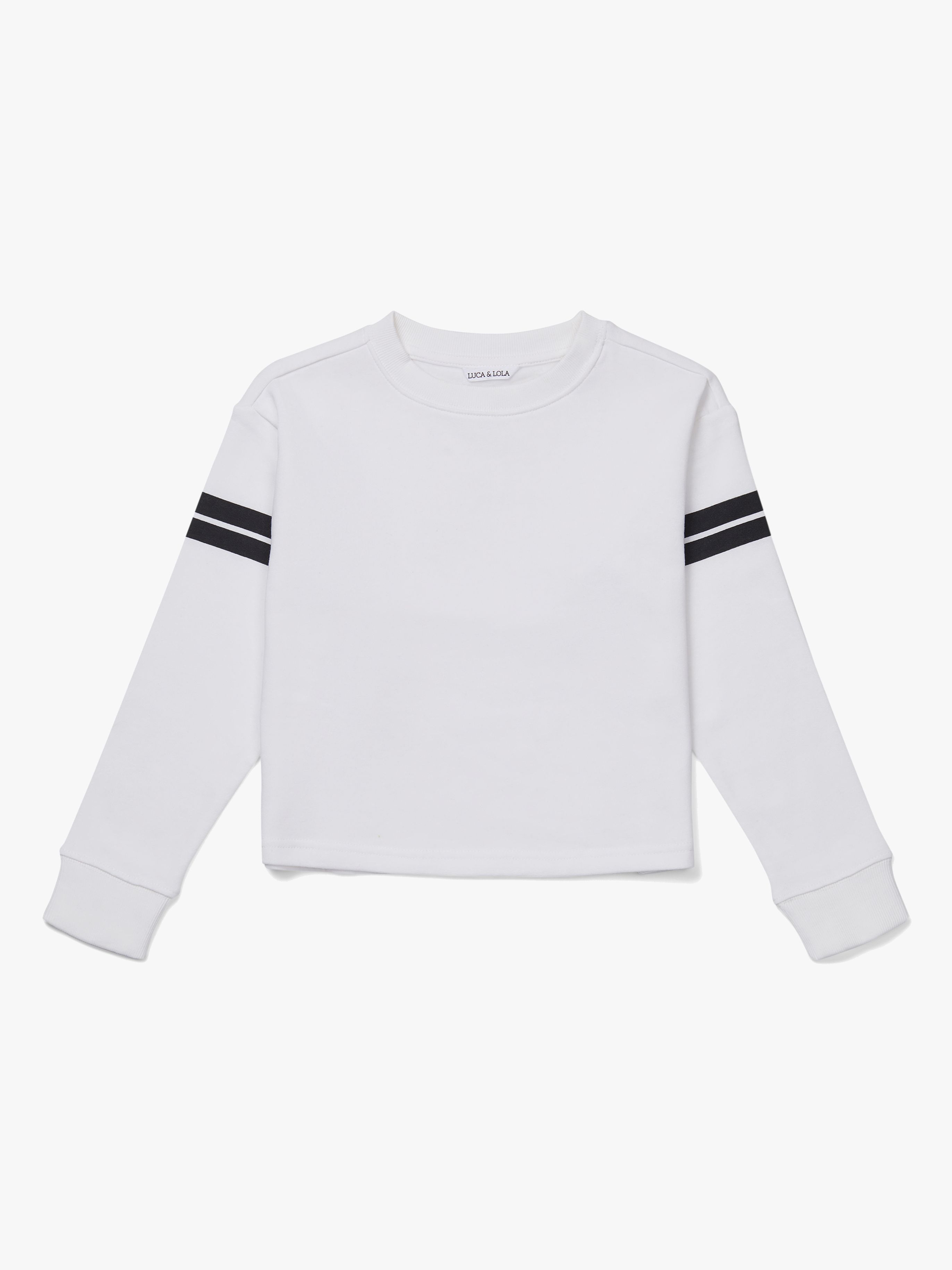 Luca &  Lola Hannah Pullover, White/Stripes 134-139