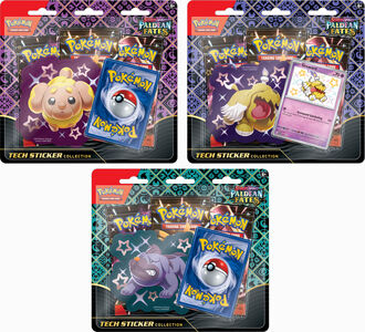 Pokémon Scarlet & Violet Paldean Fates Tech Sticker Collection Sammelkarten Gemischte Auswahl