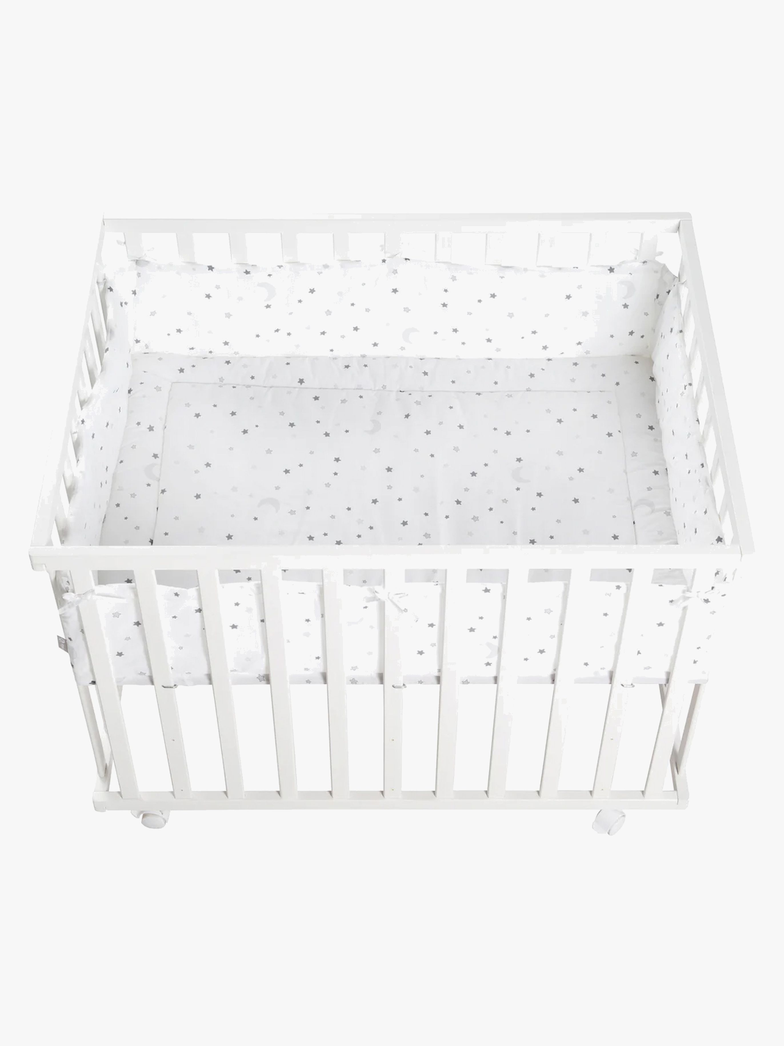 Roba Laufgitter mit Rädern, Star Magic Grey