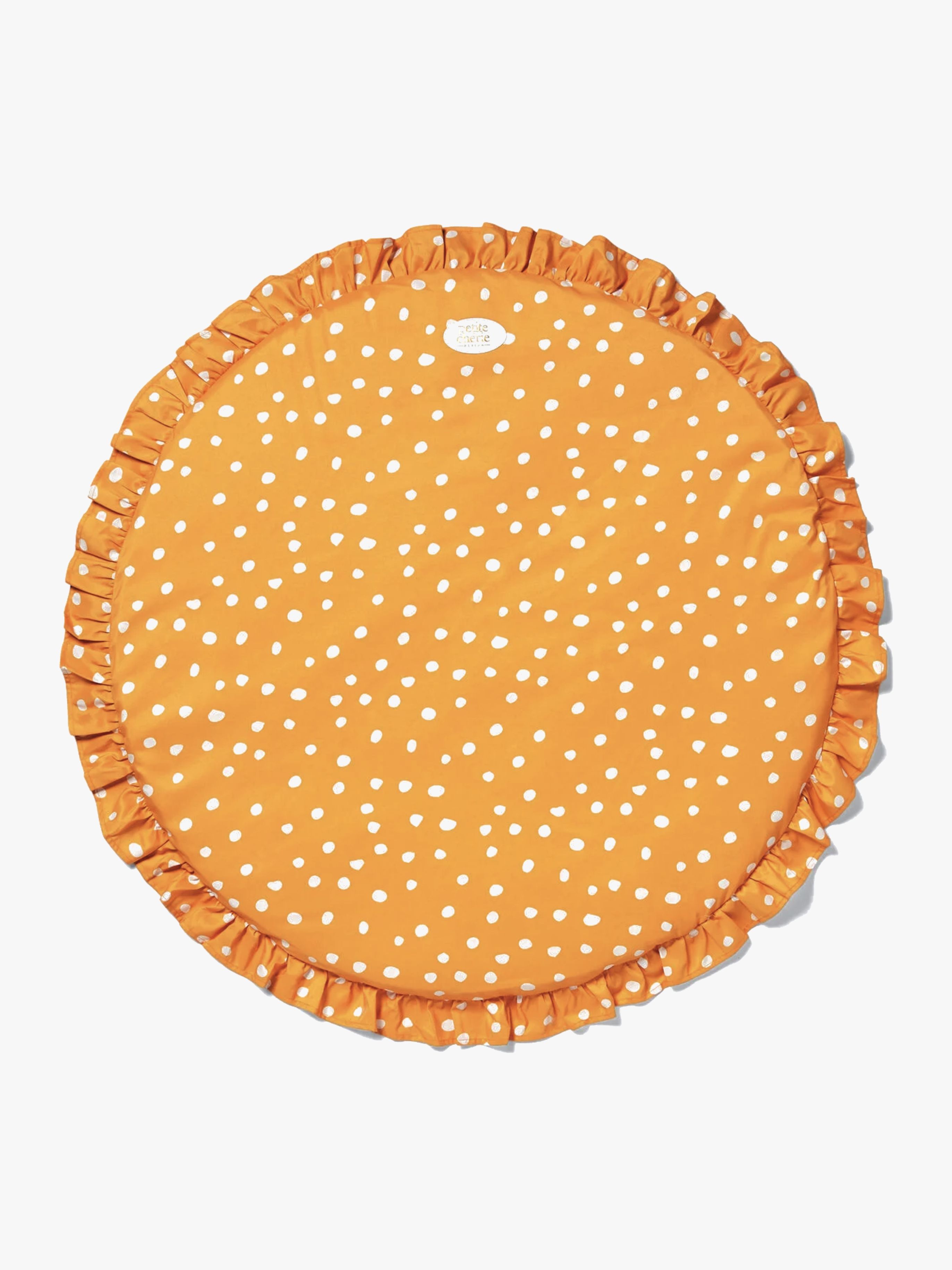 Petite Chérie Spielteppich Rund mit Rüschen, Butterscotch
