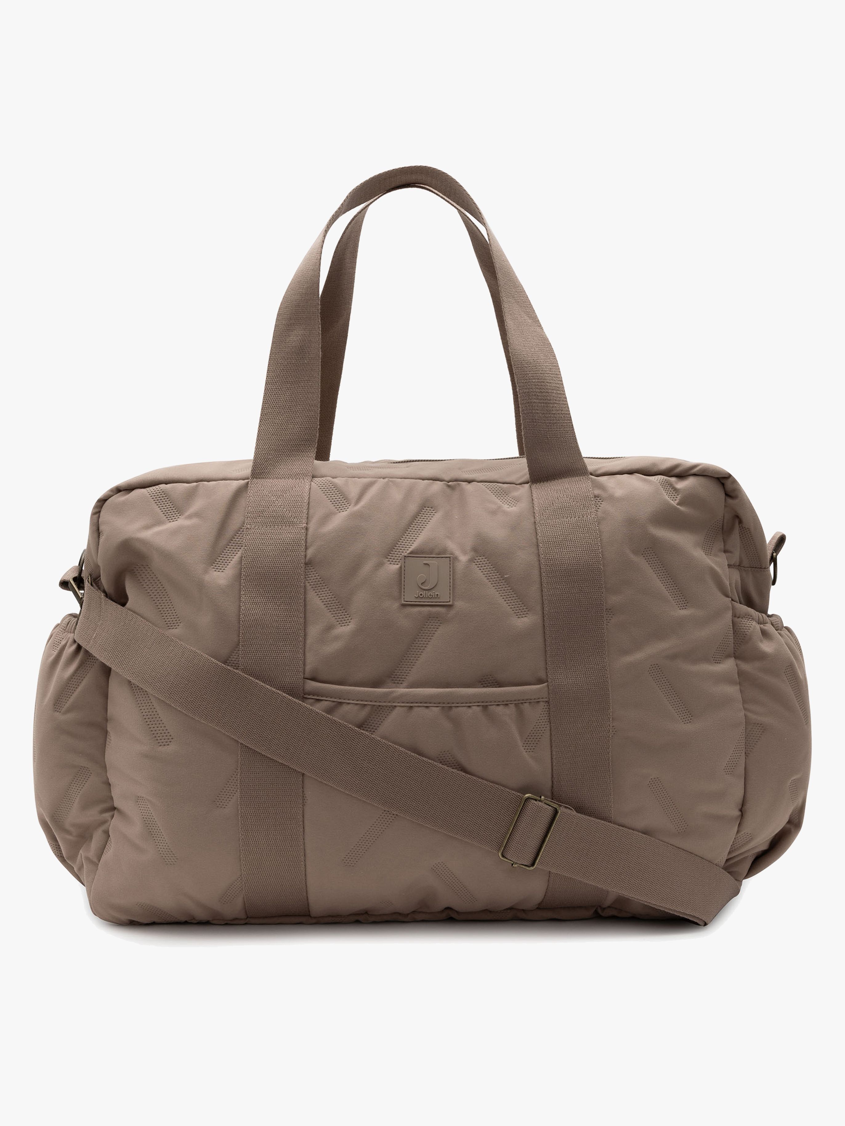 Jollein Embossed Lily Wickeltasche, Milky Coffee