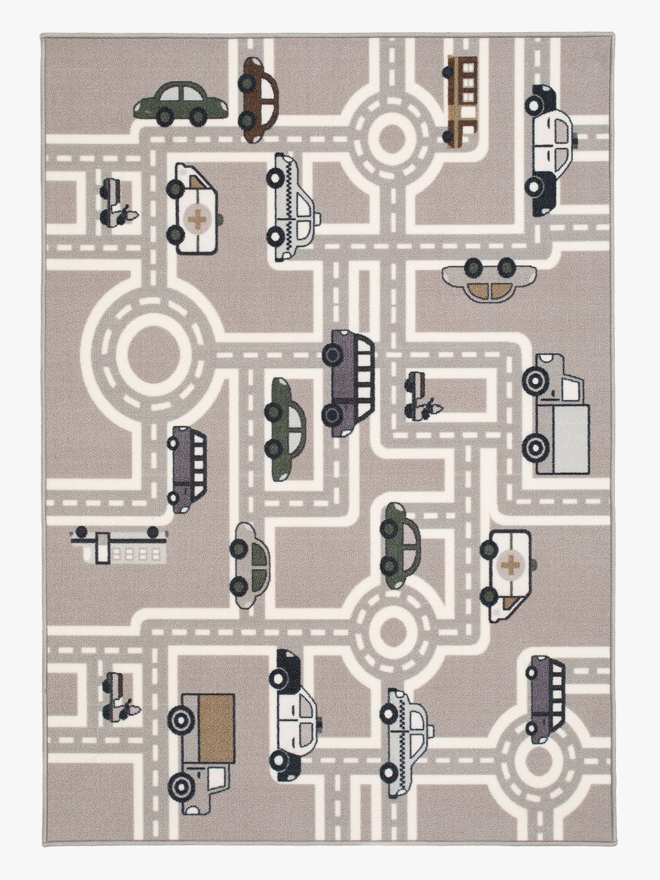 Straßenteppich Gummiert Grau 133x170 cm