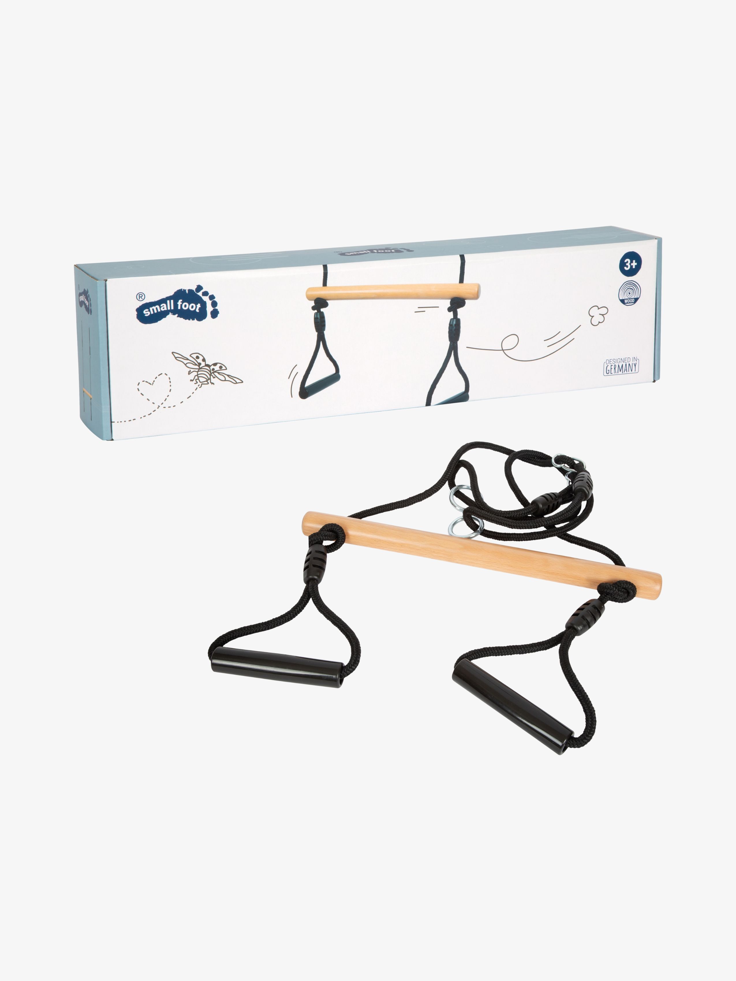 Trapezschaukel mit Turnringen, Black Line