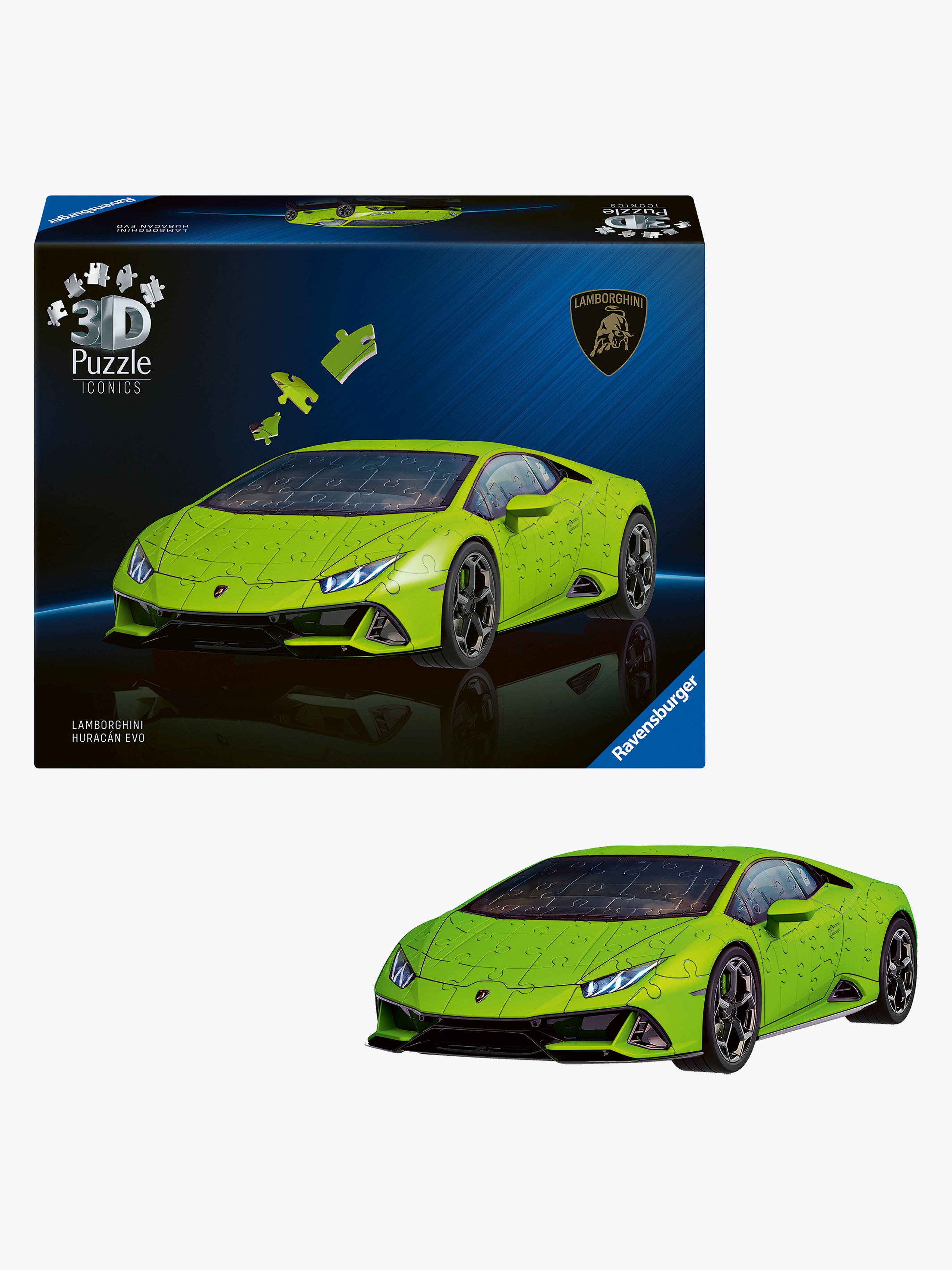 Ravensburger Iconics 3D-Puzzle Lamborghini Huracán EVO-Verde 158 Teile