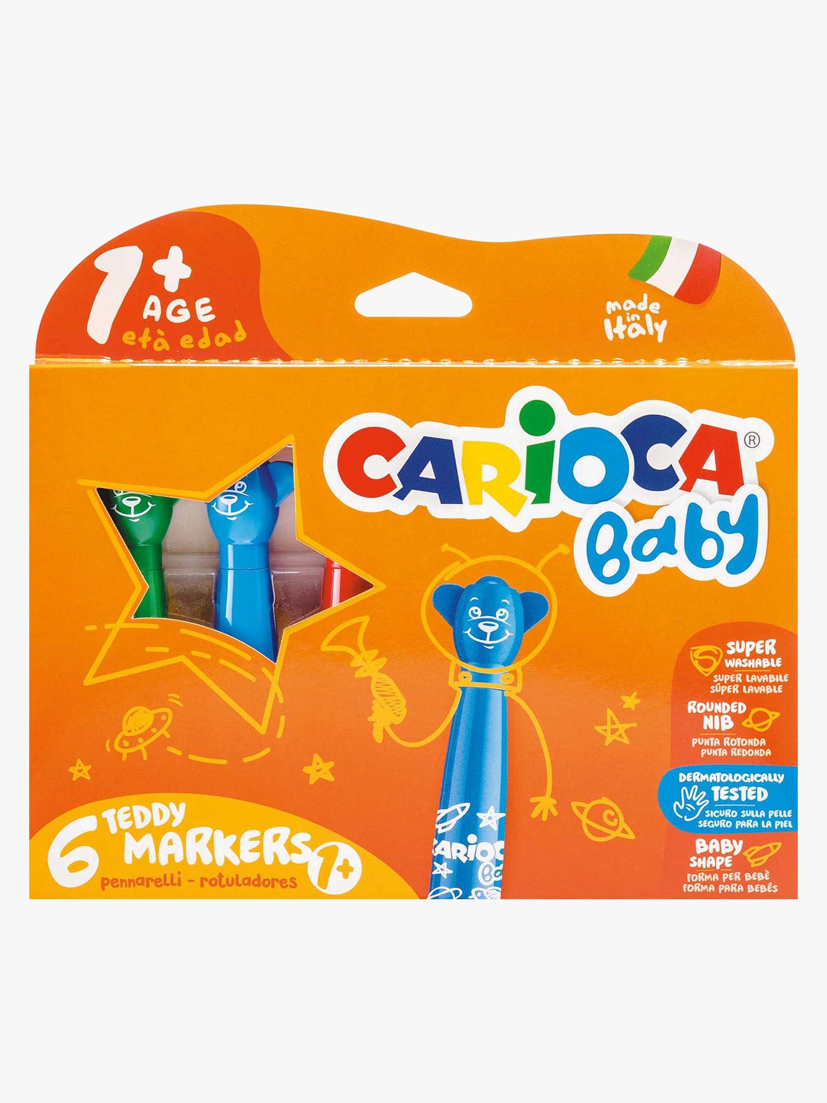 Carioca Teddystifte 6er-Pack