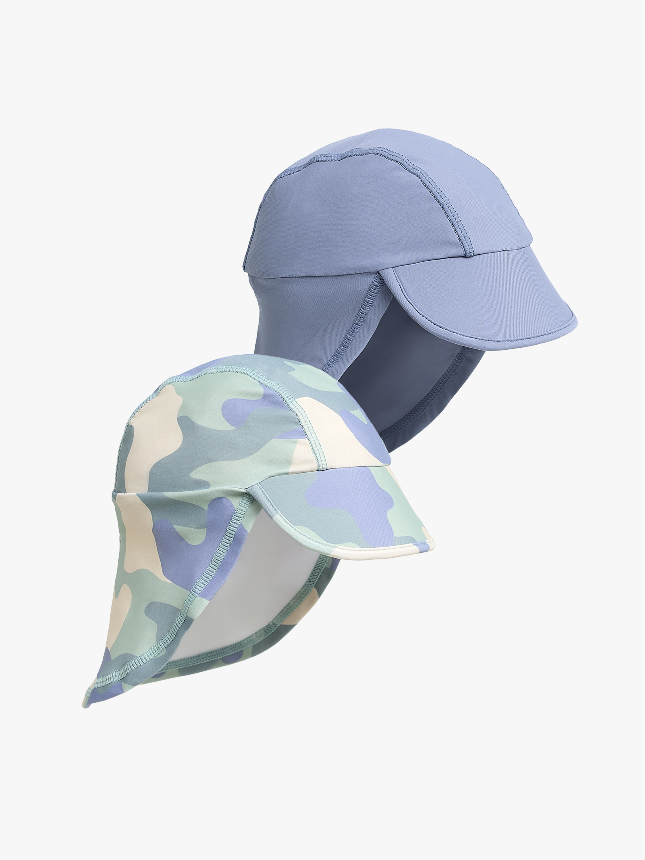 Nordbjörn Fårö 2er-Pack UV-Schutzhut, Blau Camo, 54
