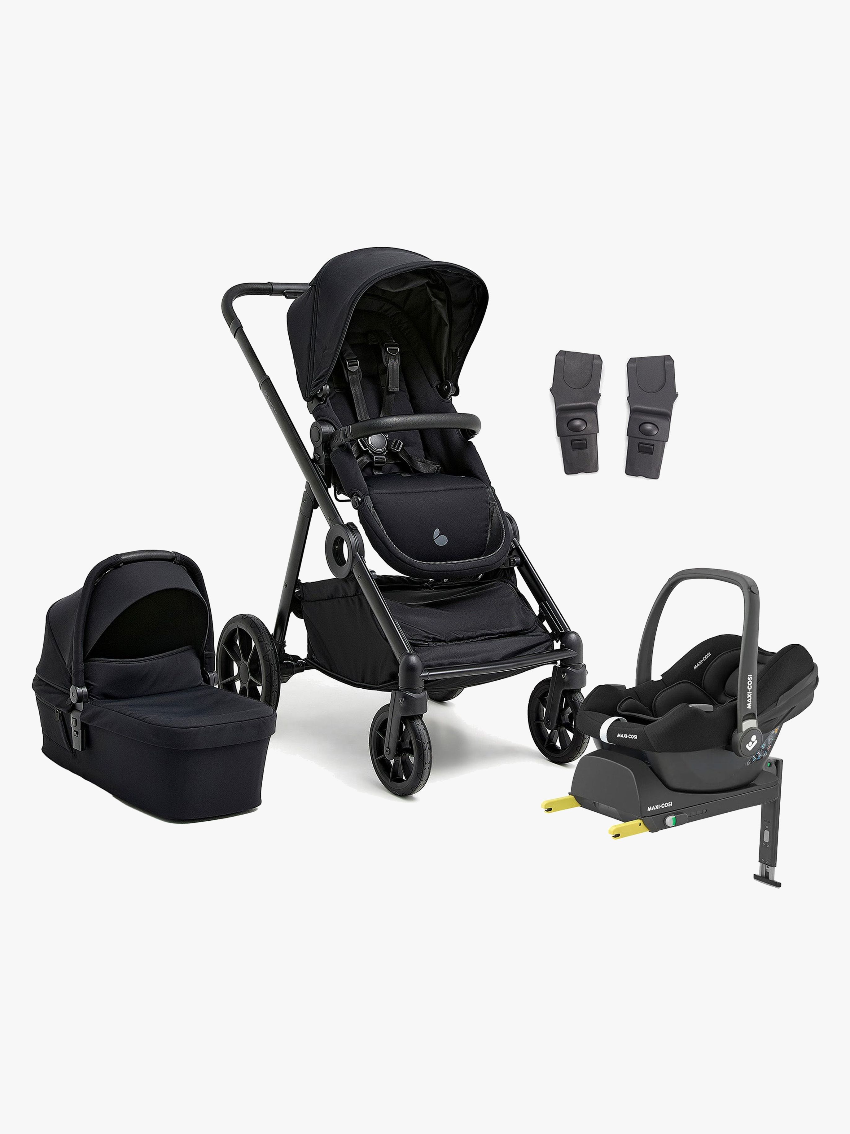 Beemoo Pro Multi 2 Kombikinderwagen inkl. Maxi-Cosi CabrioFix Babyschale &  Basis, Coffee Black