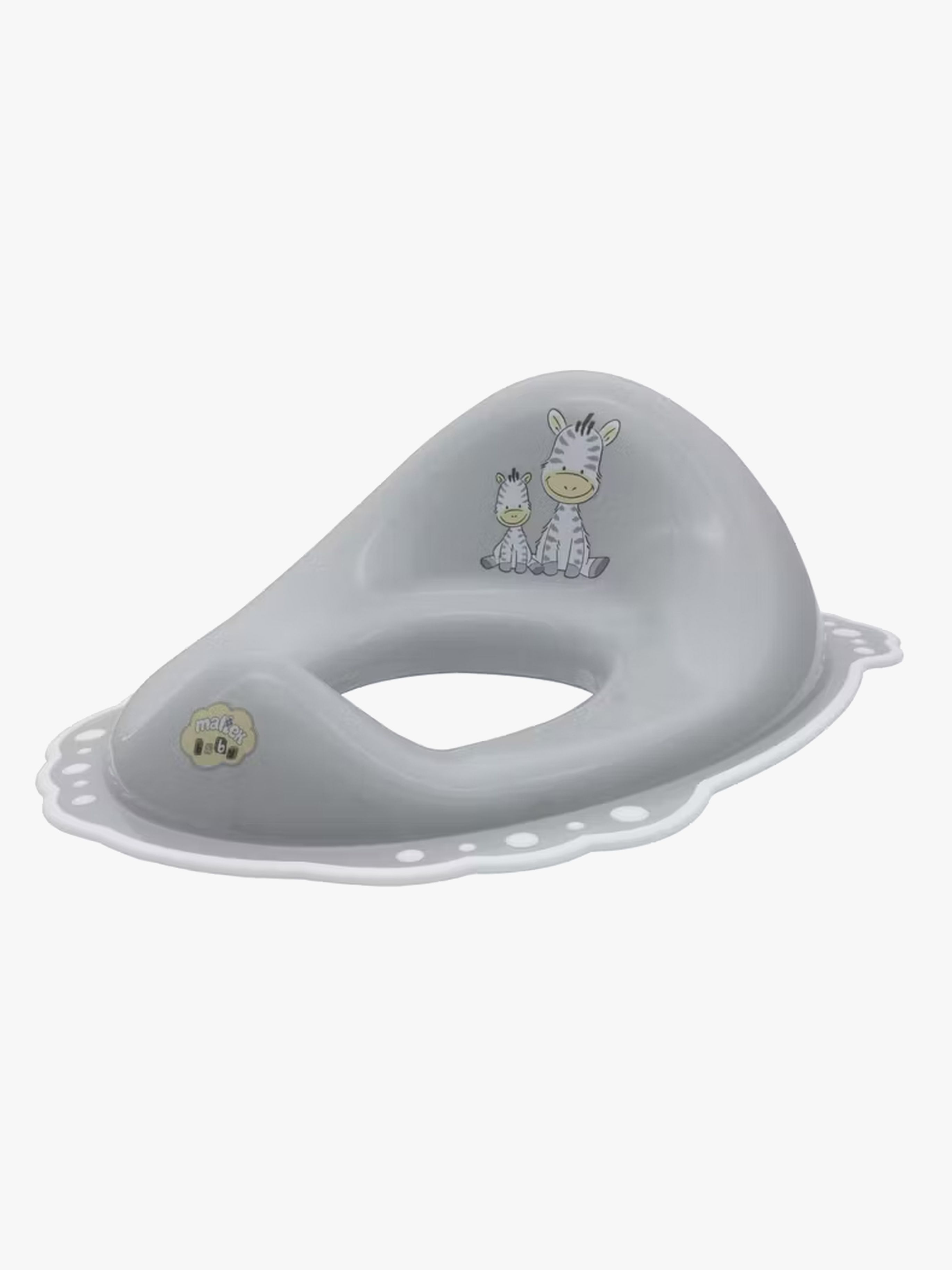 Zebra Toilettensitz Antislip, Grau