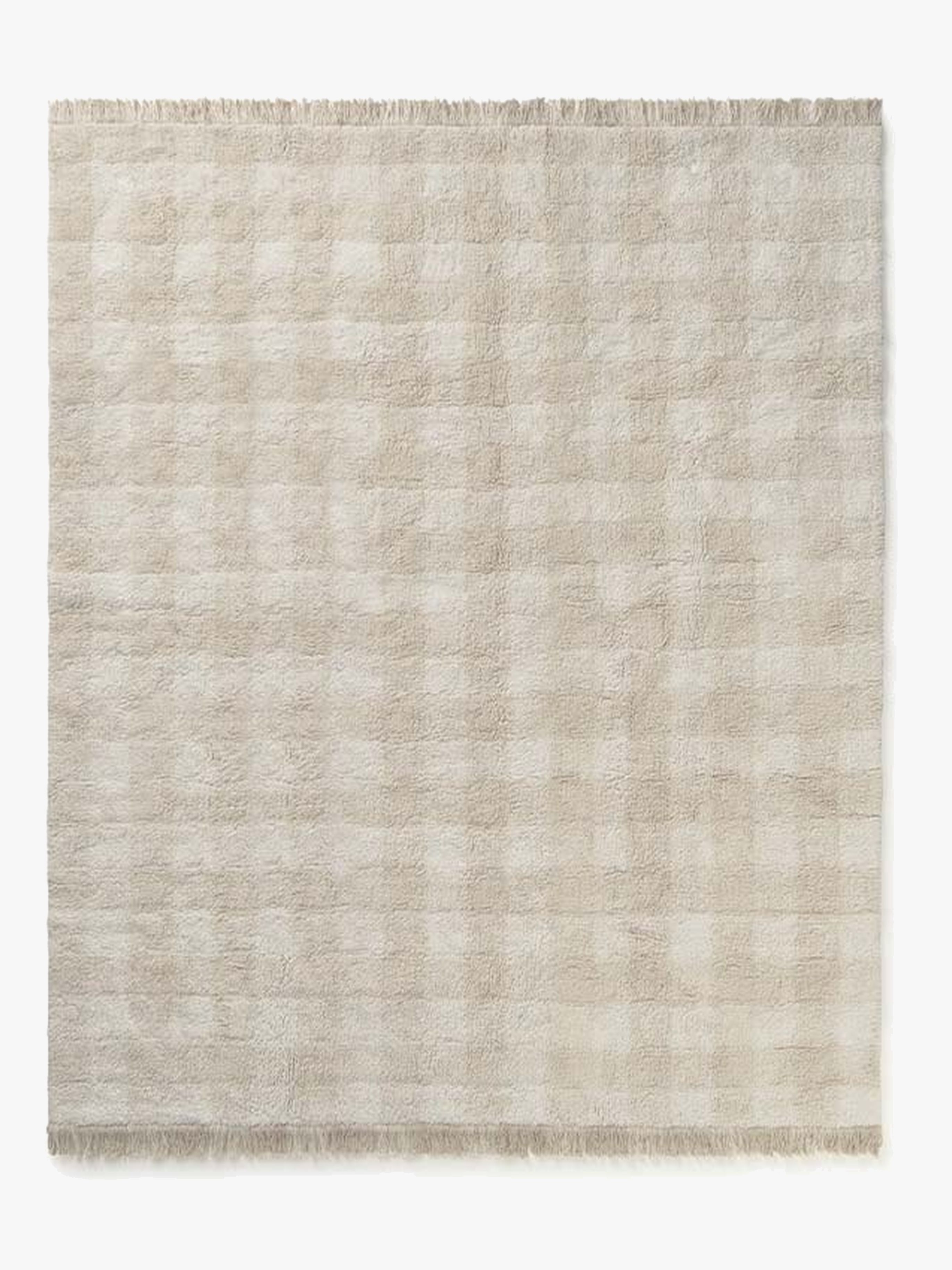 LorenaCanals Waschbar Vichy Teppich 90x120 cm, Ivory