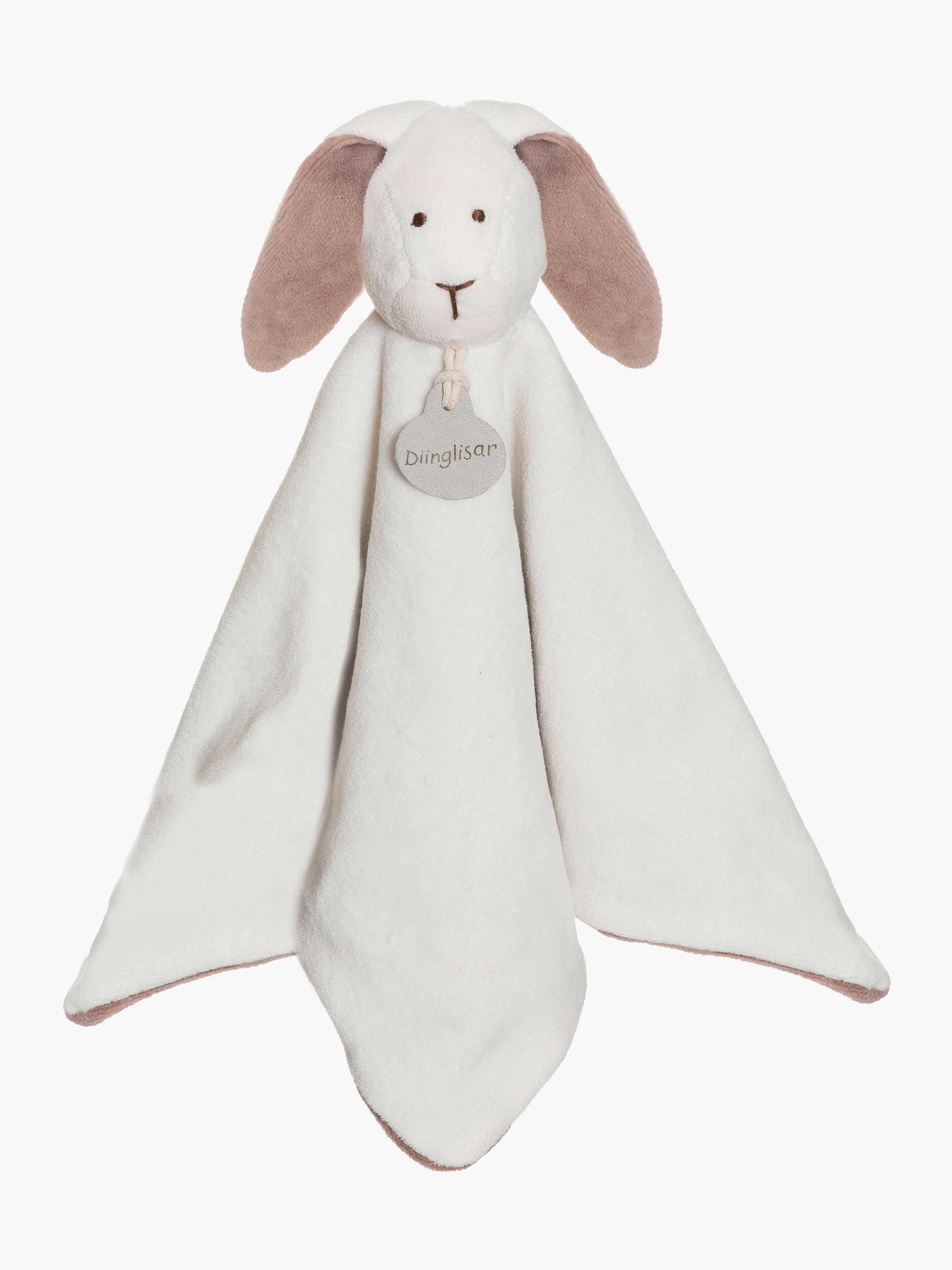 Diinglisar Kaninchen Schmusetuch, White
