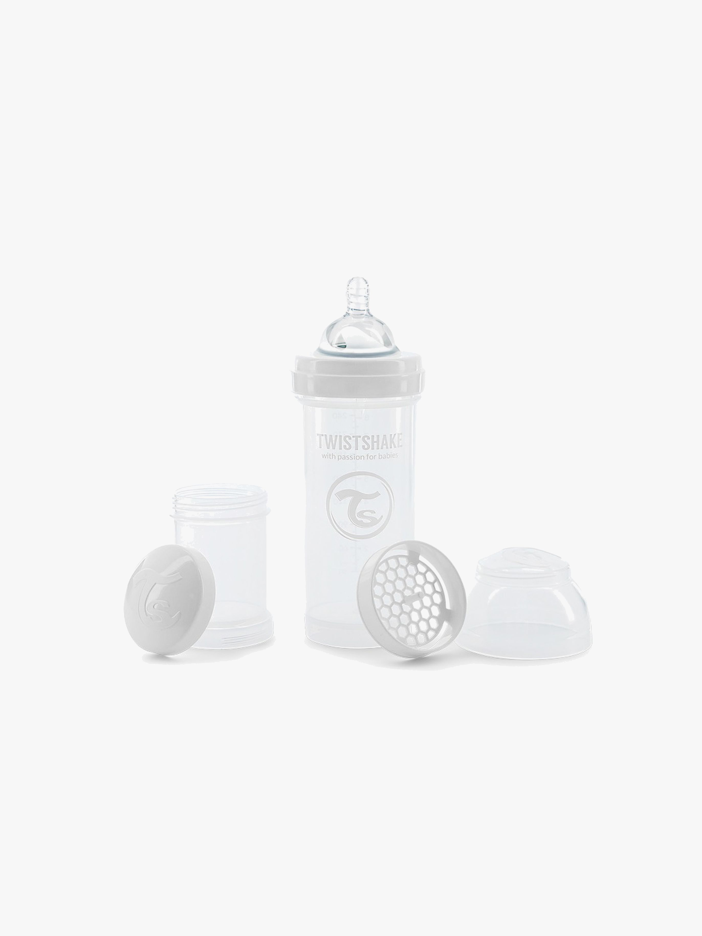 Twistshake Babyflasche Anti-Kolik 260ml, Weiß