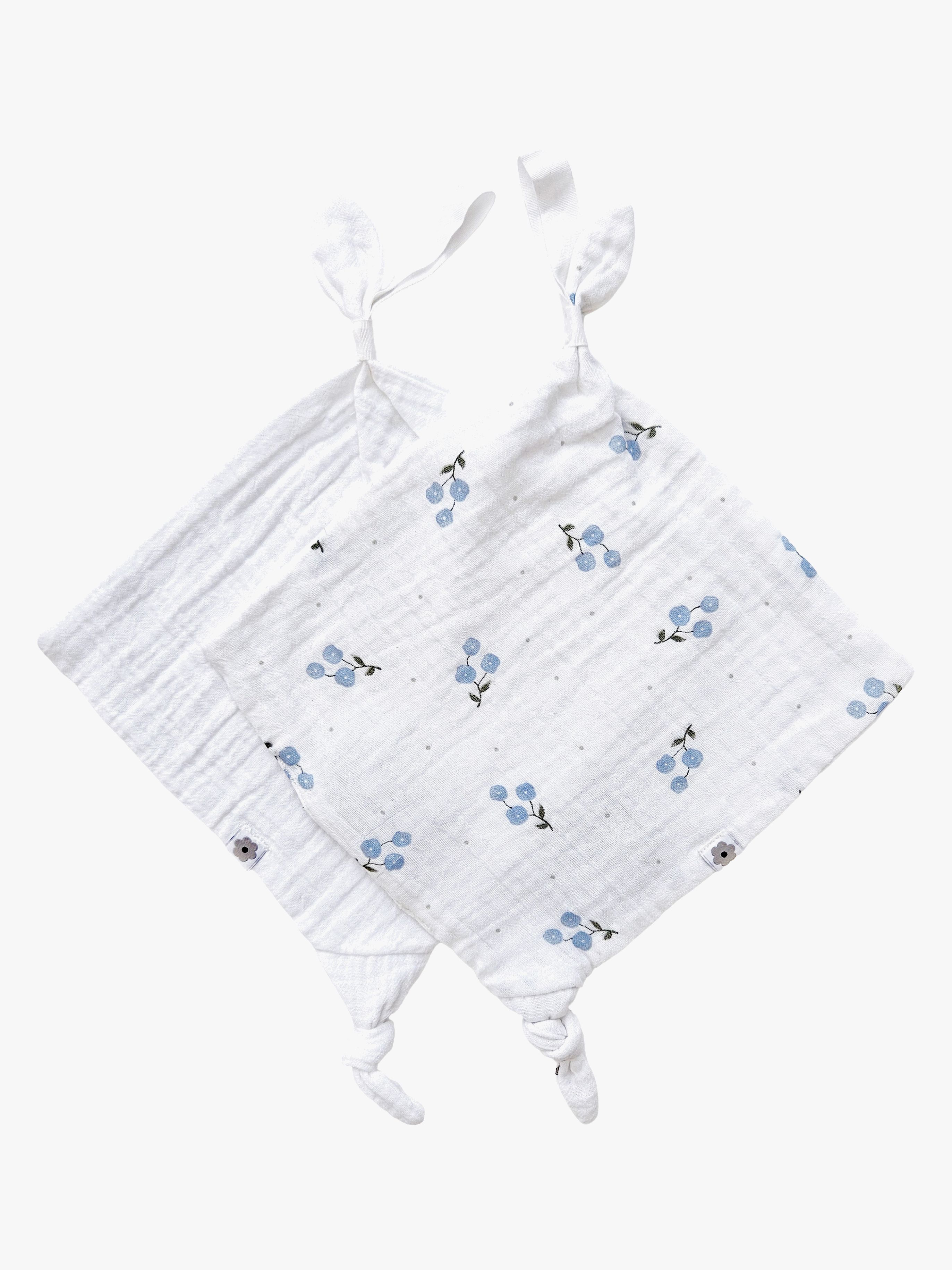Organic Schmusetuch 2er-Pack, Bluebell