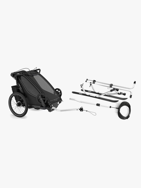 Thule Chariot Sport 1 Fahrradanhänger inkl. Skiset, Black G3