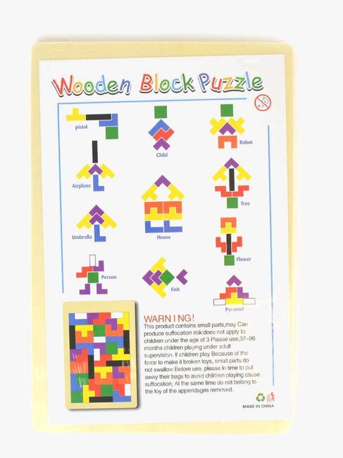 Robetoy IQ Holzpuzzle 40 Teile 26,5cm