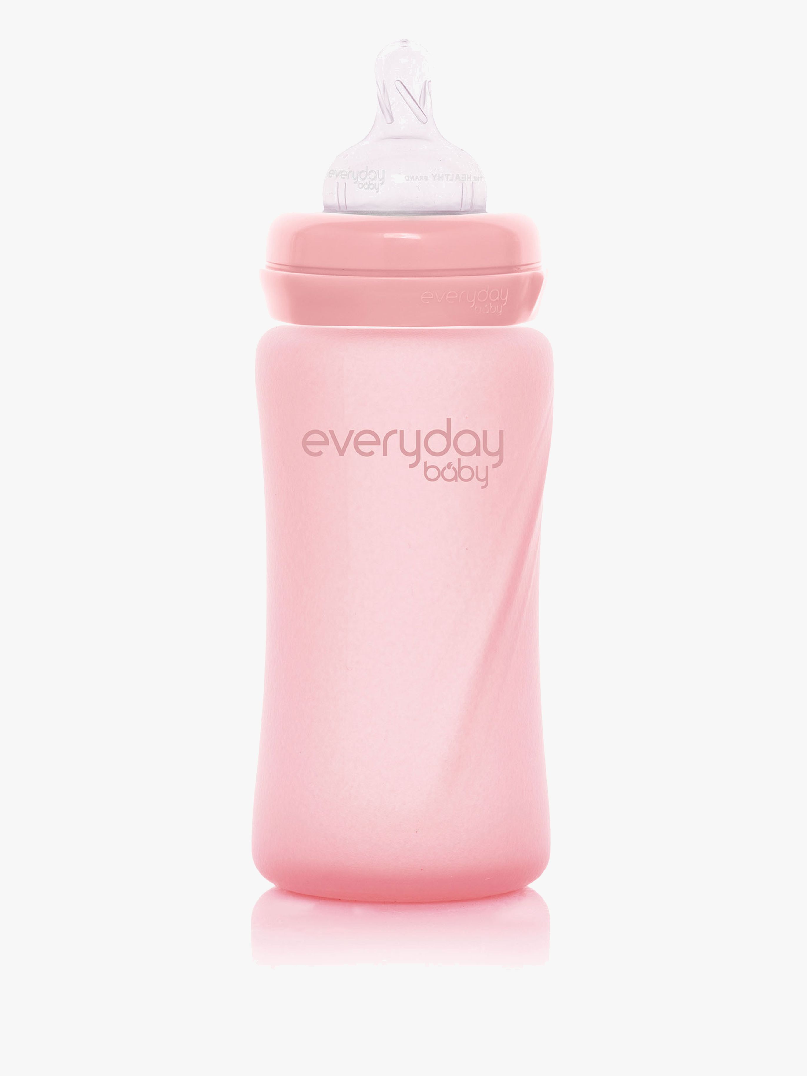 Everyday Baby Babyflasche Glas 240 ml, Hellrosa