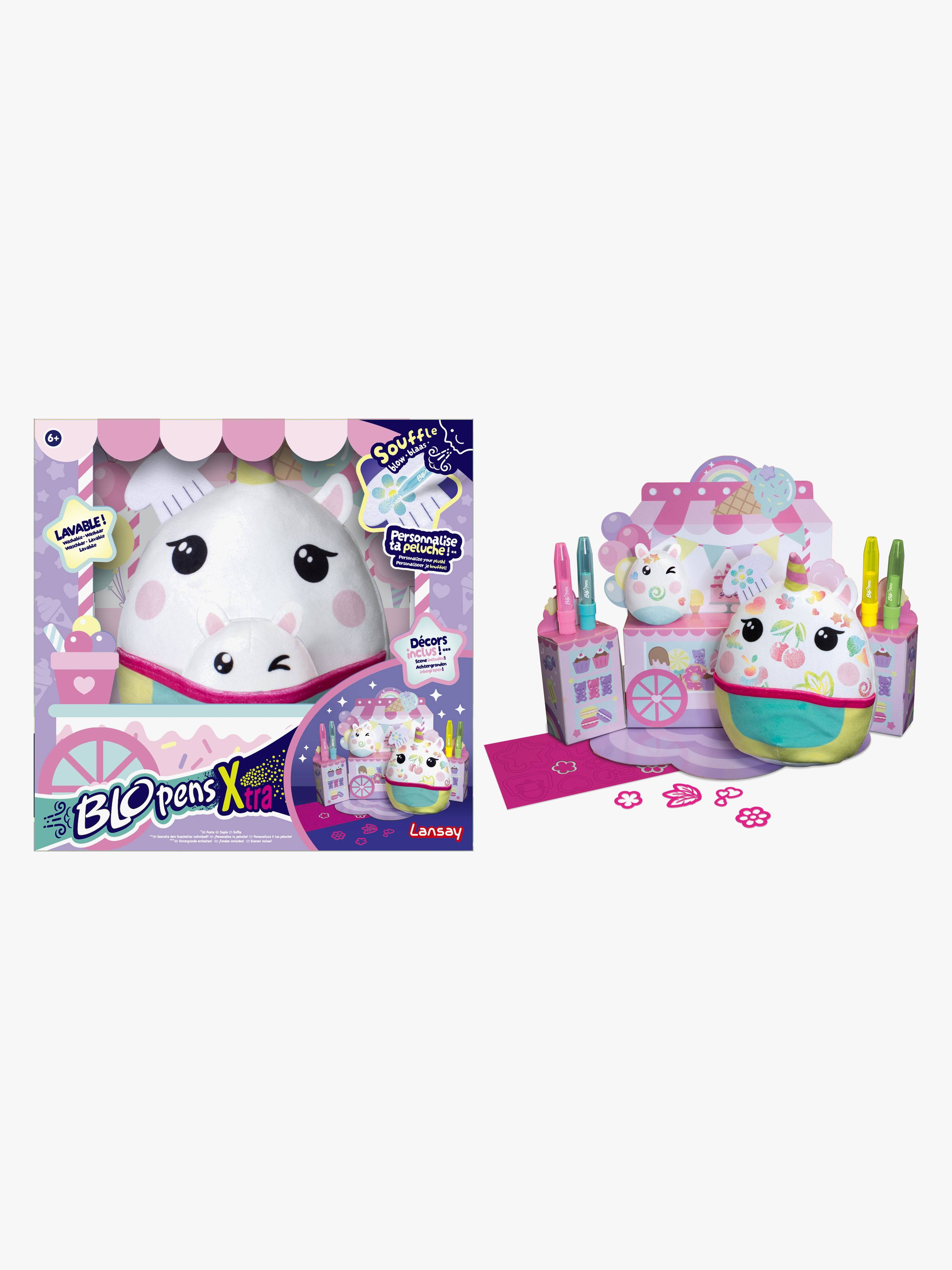 Blo Pens X-tra Candy Rose Squishy-Figur mit Buntstiften