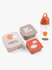 Done By Deer Happy Clouds Snackbox & Flasche, Powder/Papaya