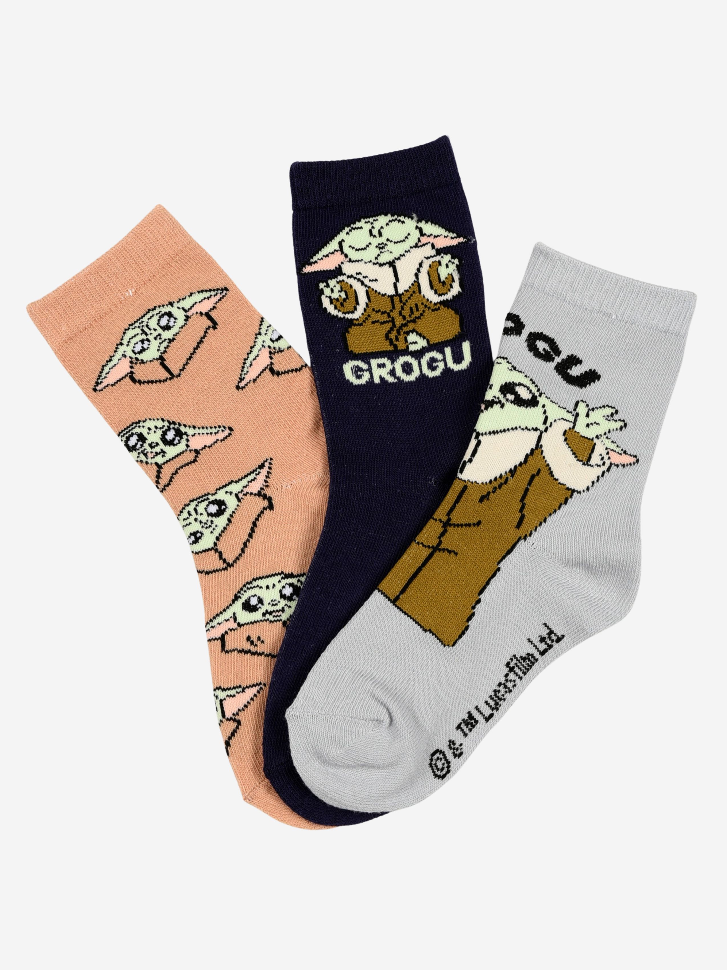 Star Wars The Mandalorian Socken 3er-Pack, Mehrfarbig, 23-26
