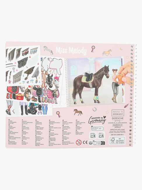 Miss Melody Dress Me Up Stickerbuch